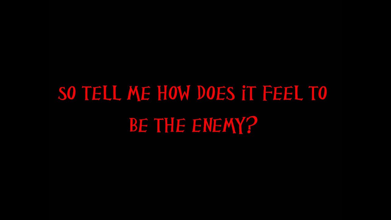 Sevendust Enemy with on screen lyrics