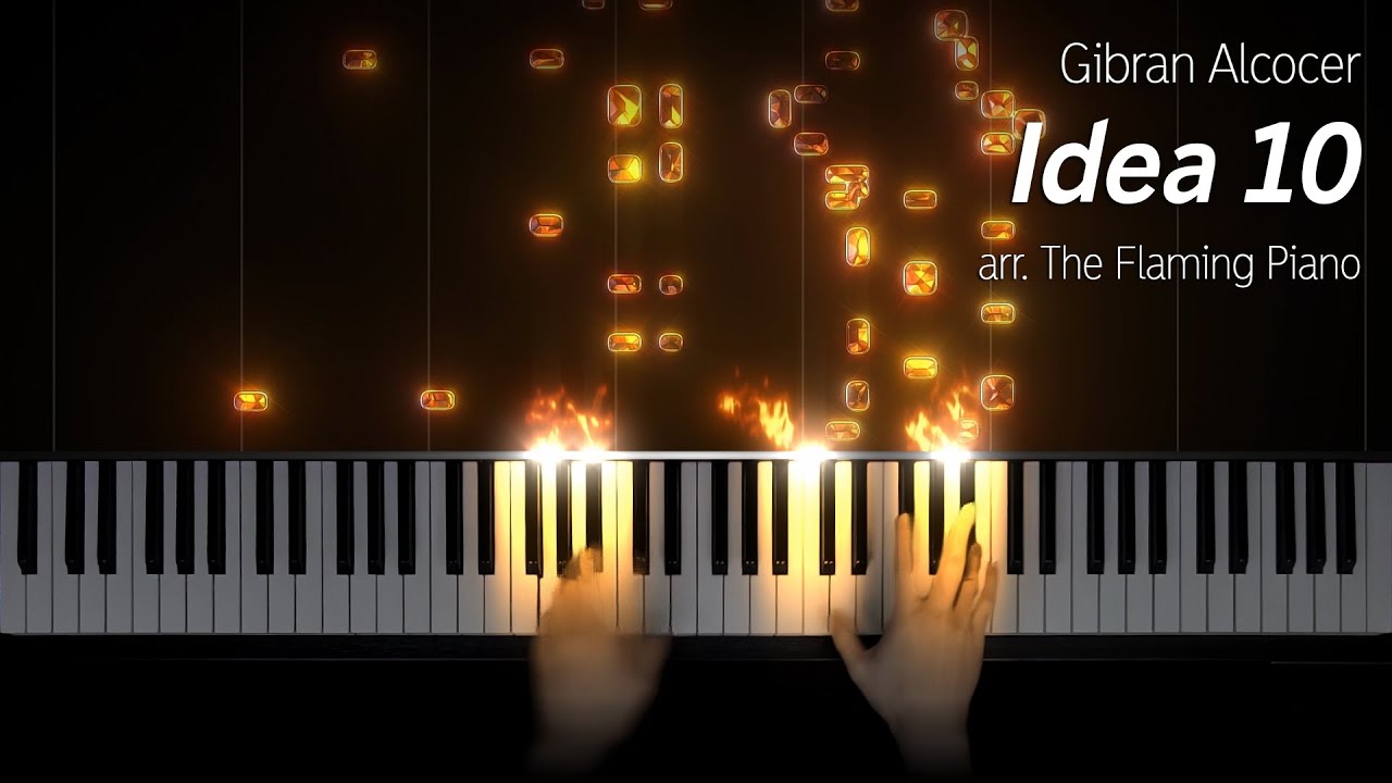 Gibran Alcocer - Idea 10, ADVANCED piano arr. by me (felt piano cover)