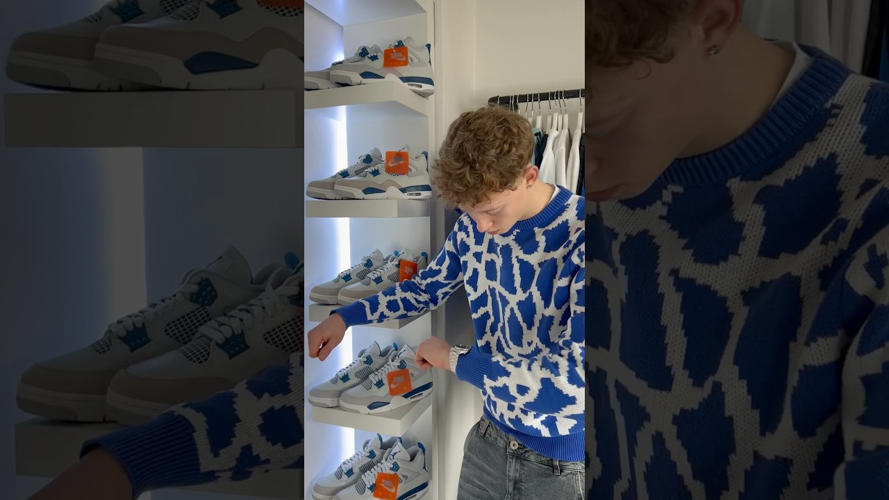 Стиль Jordan 4 &laquo;Military Blue&raquo;