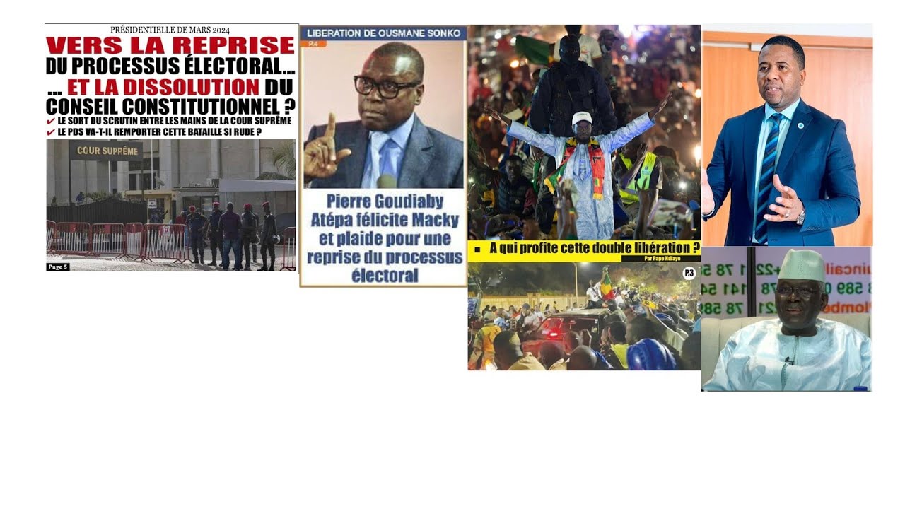 MACKY SALL VA T' IL REPRENDRE LE PROCESUS ELECTORAL ? LIBERATION DIOMAYE SONKO...