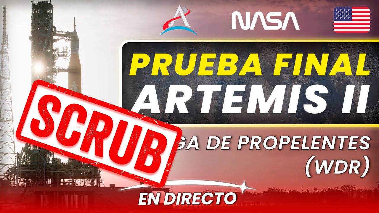 🔴 PRUEBA FINAL del cohete SLS para la misión Artemis II a la Luna