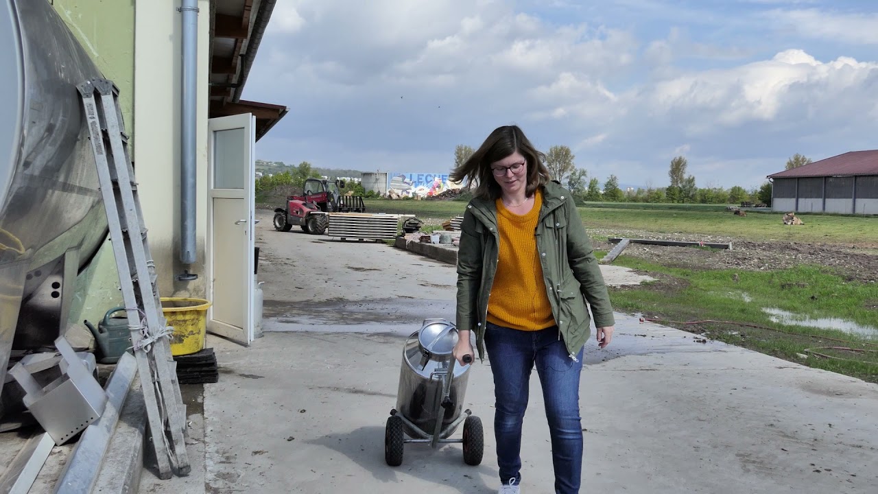 Der Milchautomat auf dem Weidenhof in Rheinhessen
