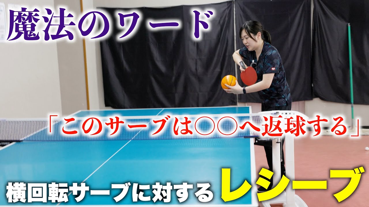 横回転サーブをレシーブするコツ３選　#tabletennis #卓球