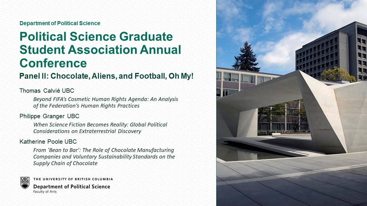 Graduate Student Association Annual Conference Panel II: “Chocolate, Aliens, and Football, Oh My!”