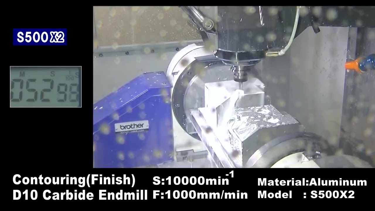 Brother S500X2 CNC Dik İşleme Merkezi / Demo İşleme