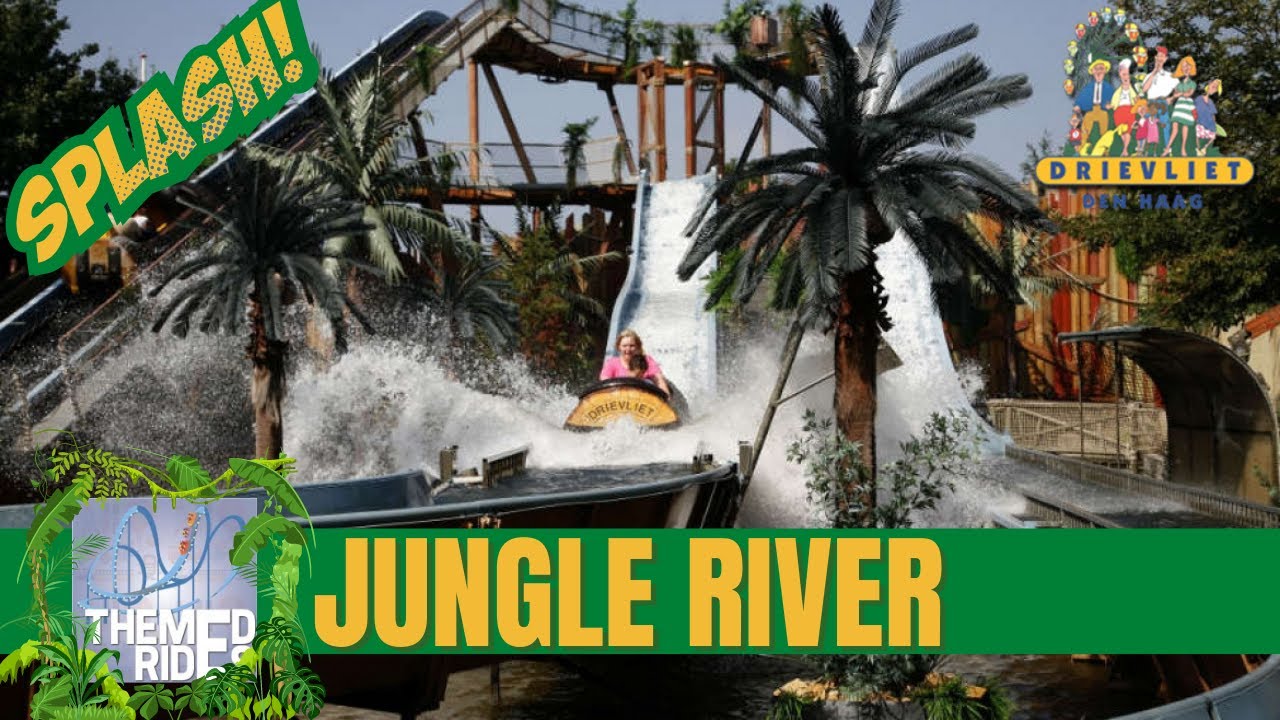 Log Flume Jungle River Drievliet - Reverchon - Themed Rides onride / offride - POV