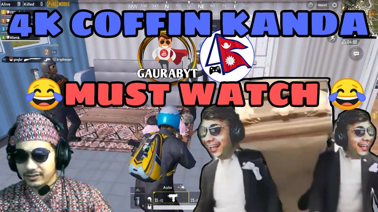 BEST OF 4K KANDA | COFFIN SPECIAL KANDA COMPILATION || TRY NOT TO LAUGH | PUBGM NEPAL - GAURABYT |