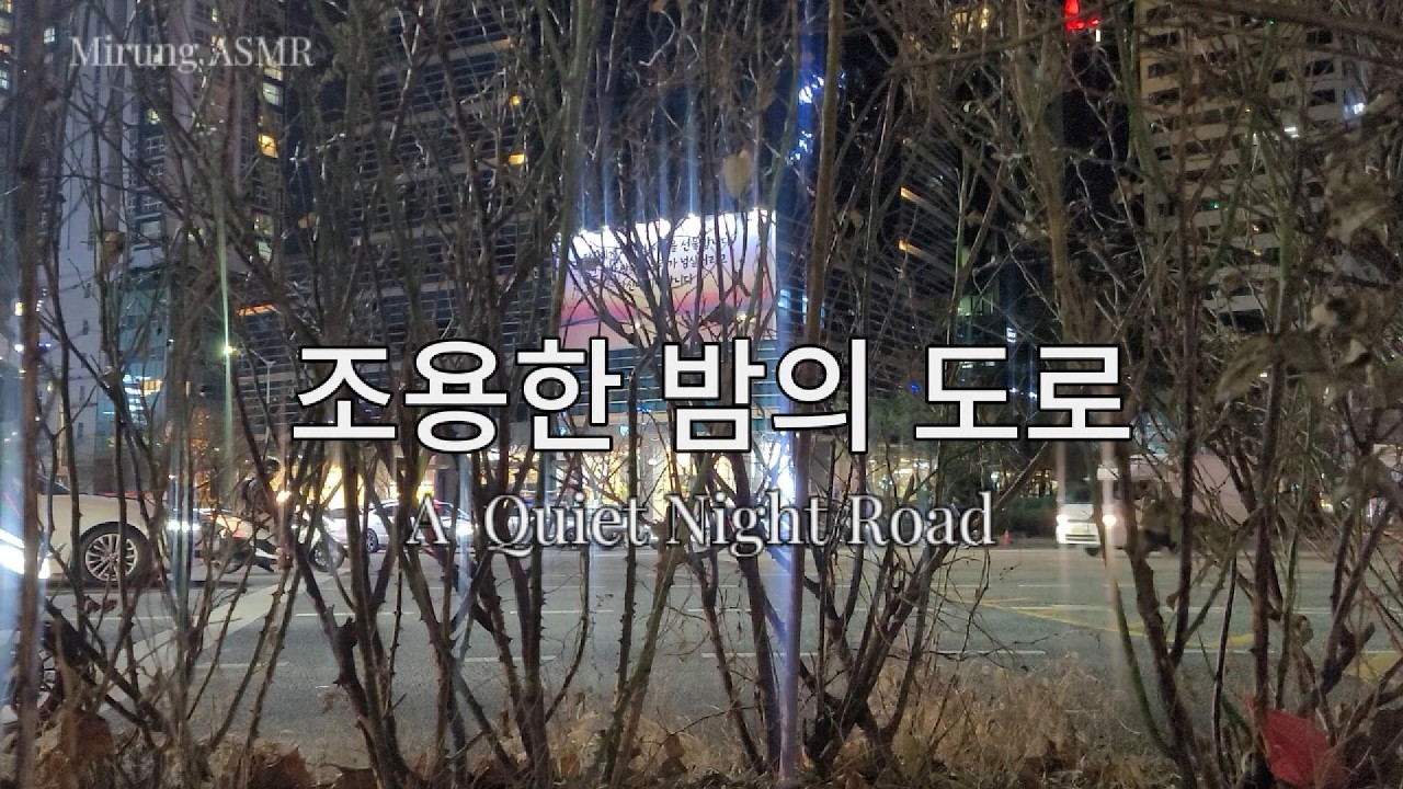 공덕동의 어느 밤 도로ASMR|Night Road Ambience ASMR