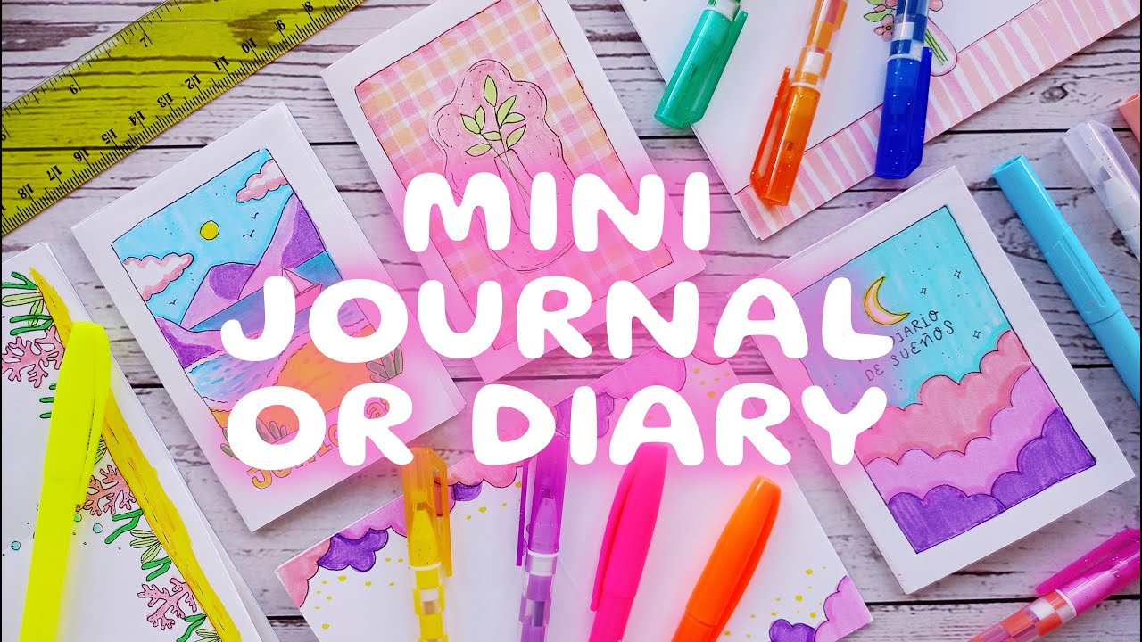 HOW TO MAKE A MINI ORIGAMI NOTEBOOK FOR JOURNALING ✂️ DIY STATIONERY💕 EASY CRAFTS WITH PAPER #diy