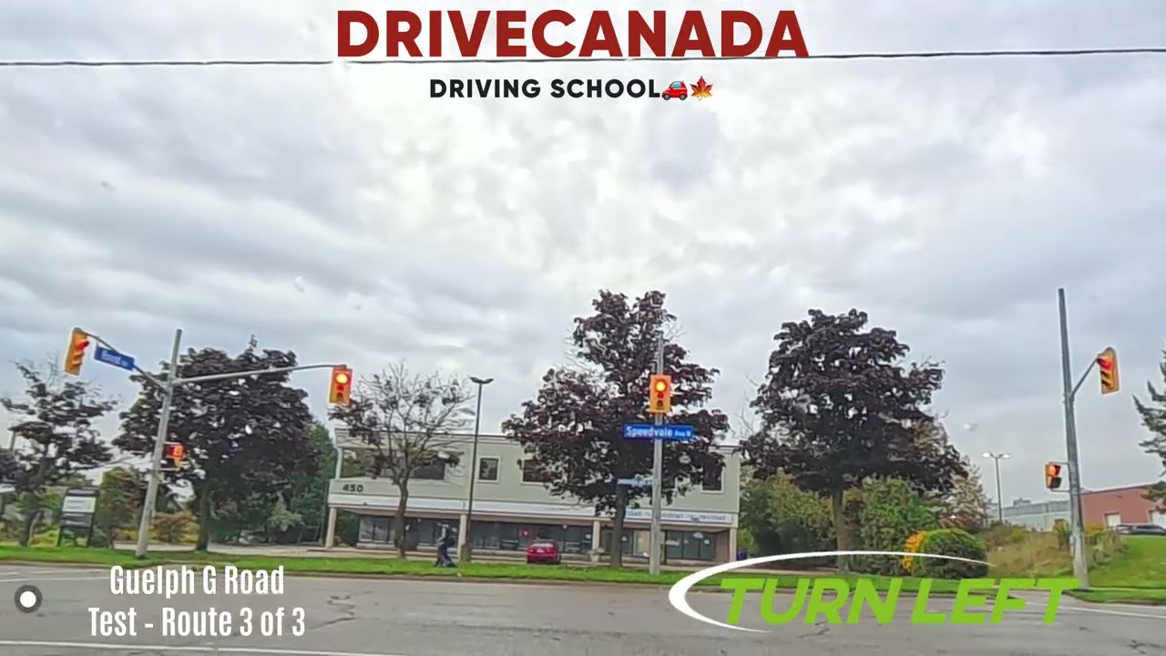 Guelph G Road Test &ndash; Route 3 of 3 (Full Route in 6 Minutes)@drivecanadadrivingschool