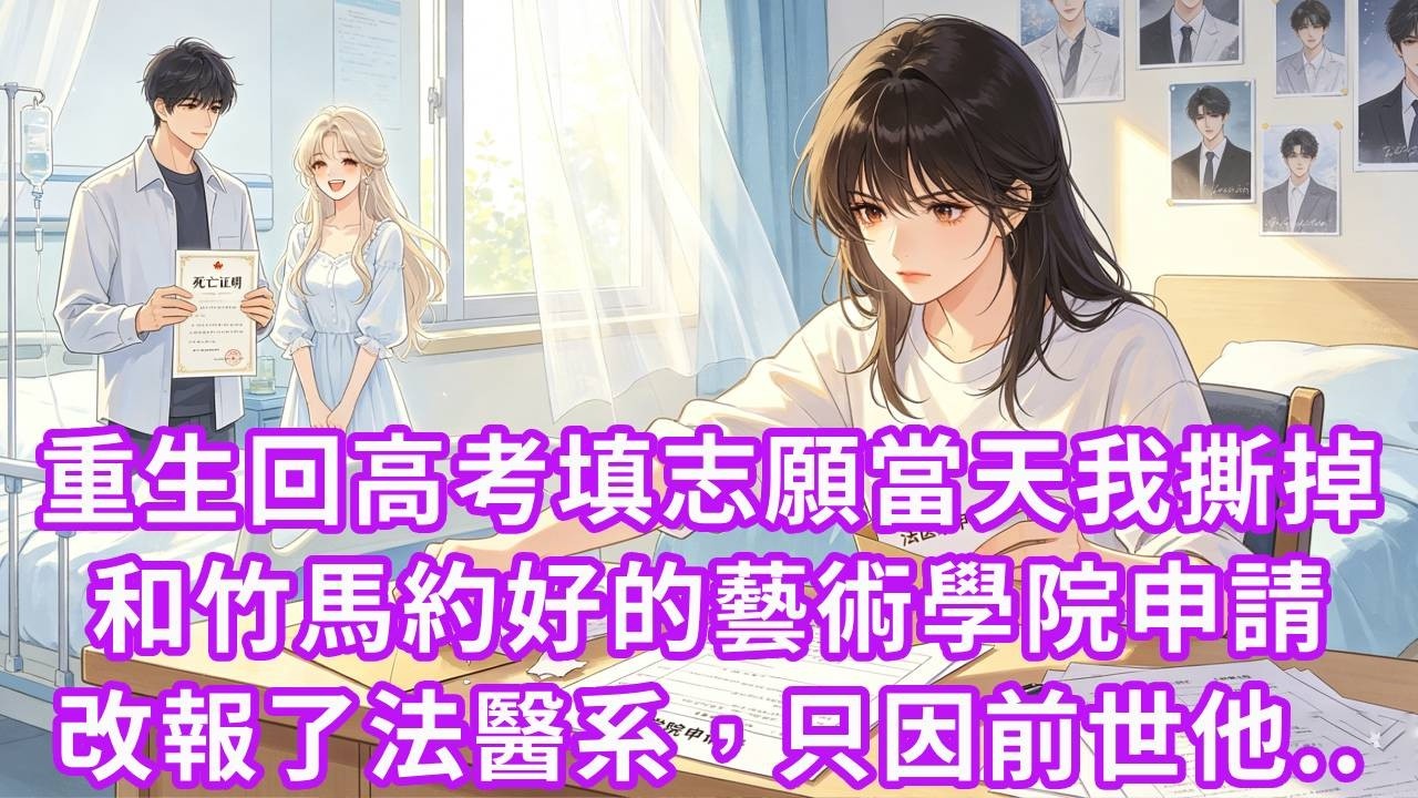 重生回高考填報志願當天，我撕掉和竹馬約好的藝術學院申請，改報了法醫系。前世他為了幫白月光洗脫嫌疑，親手偽造了我的死亡證明，這一世我要親手送他們進去...#重生 #復仇 #故事頻道 #人生感悟 #大女主