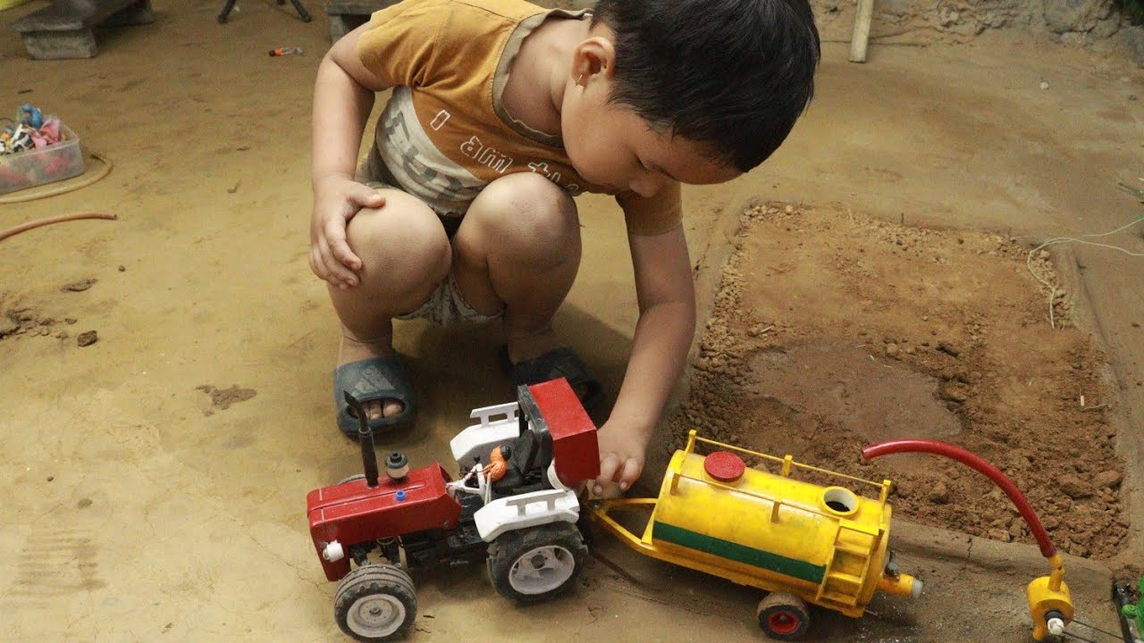 Kids Playing with LEGO Blocks & Construction Toys | Tractor Water Tanker Fun Build