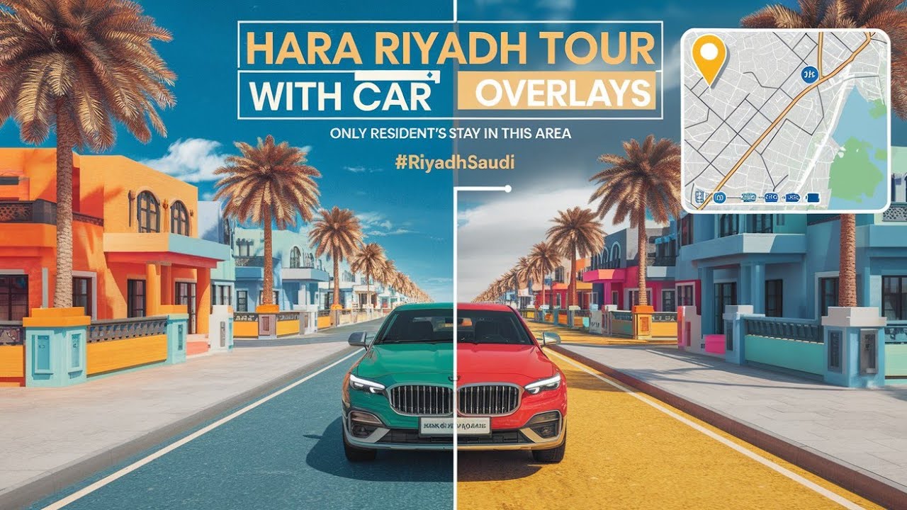 HARA RIYADH TOUR WITH CAR 🚗|ONLY RESIDENT'S STAY IN THIS AREA| #riyadhsaudi
