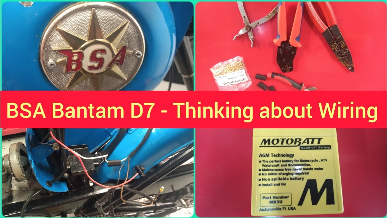 Bantics - BSA Bantam D7 Thinking about Wiring