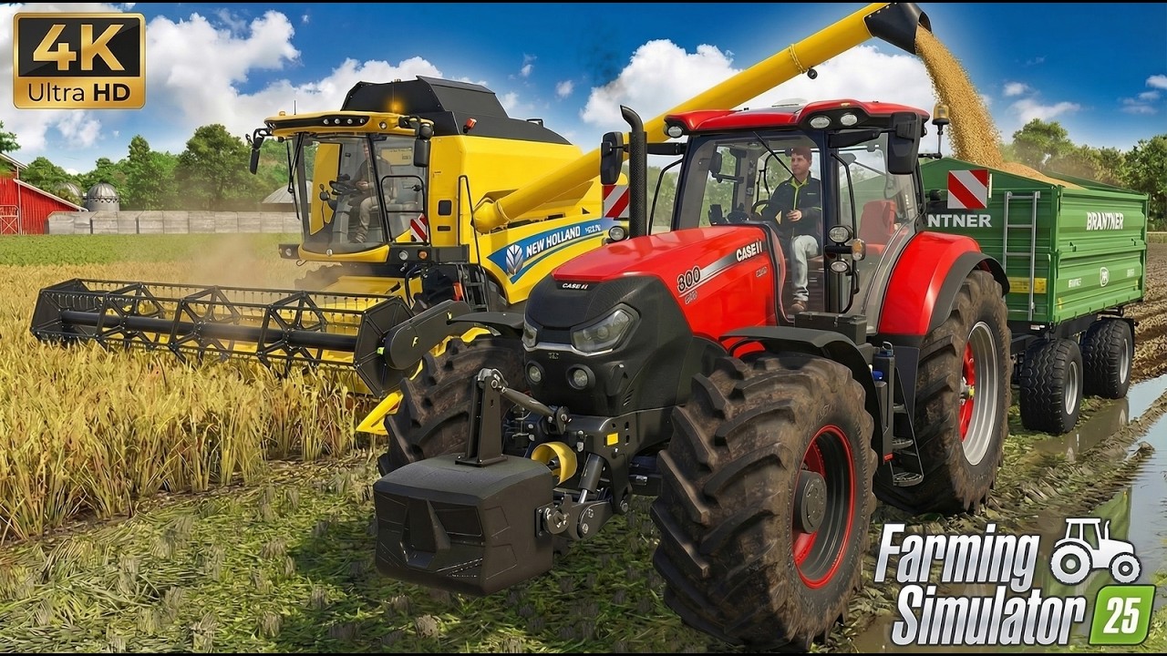 NEXT-GEN GRAPHICS! 🌾 Ultra Realistic Canola Harvest│FS25 4K ULTIMATE&deg; ReShade Gameplay