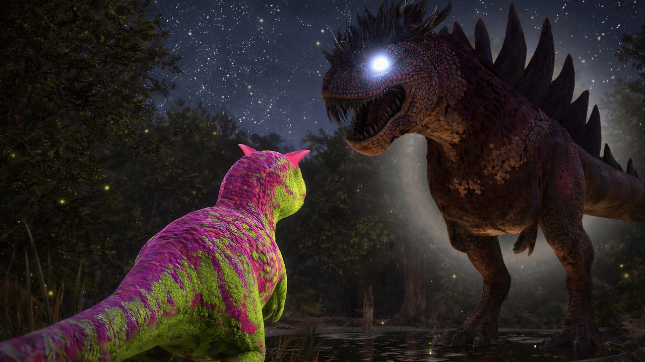 O PEQUENO CARNO ENCONTROU UM GRANDE AMIGO! - ARK SURVIVAL EVOLVED