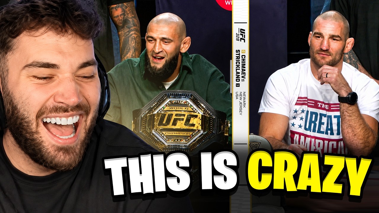 Adin Ross Reacts to Sean Strickland & Khamzat Chimaev Press Conference! (HILARIOUS)