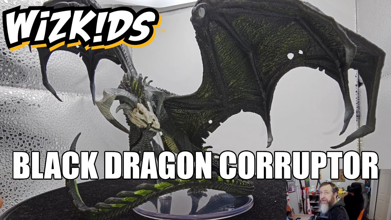 Black Dragon Corruptor Mini Unboxing (WizKids Icons of the Realms) | Nerd Immersion