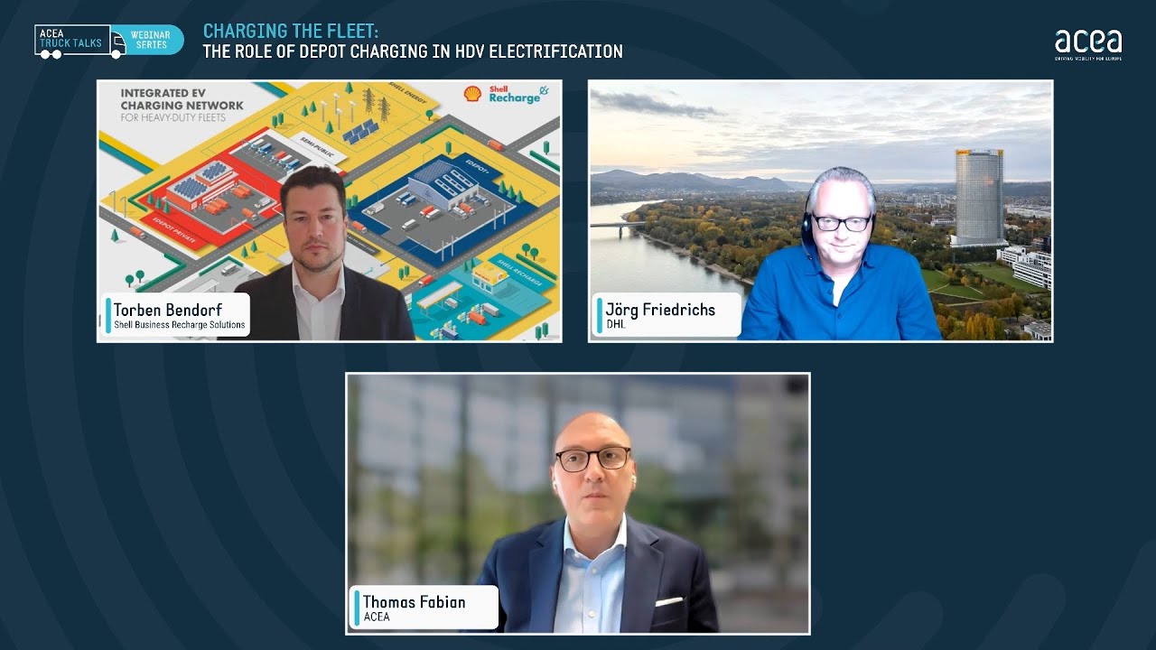 #ACEATRUCKTALKS – Charging the fleet: The role of depot charging in HDV electrification