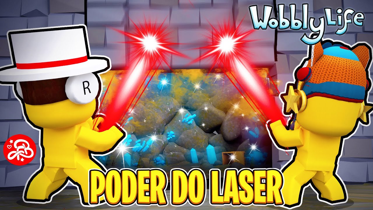 Poder de Laser😮Wobbly Life #32