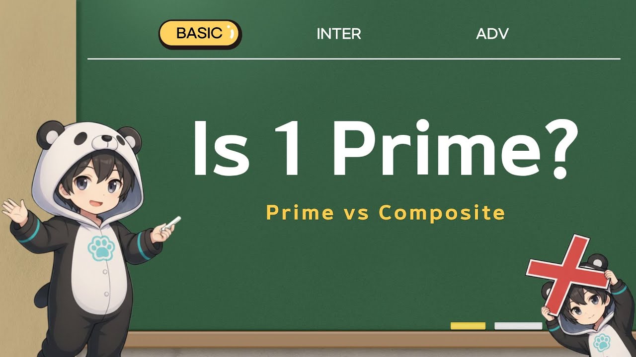 Is 1 Prime? Prime vs Composite Numbers | Math Level 1