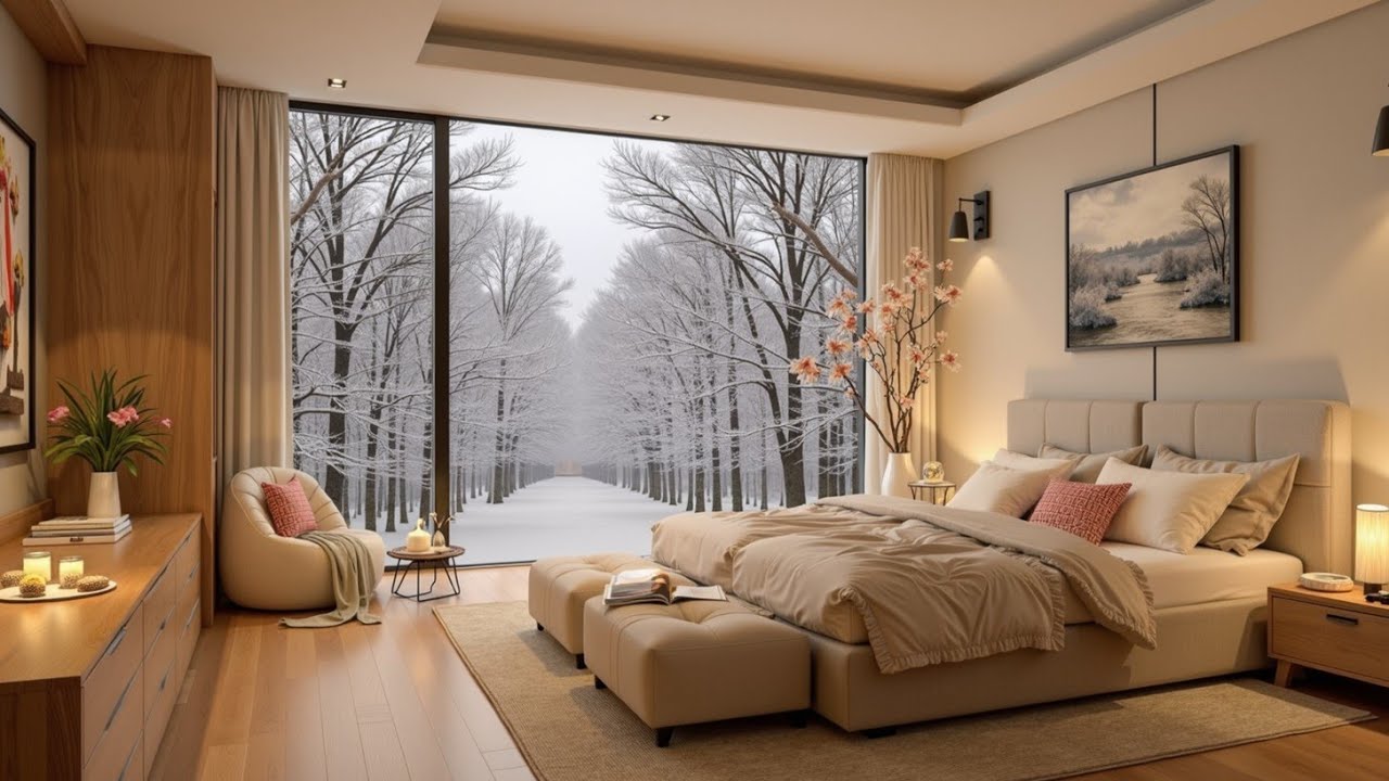 Soothing Guitar & Cozy Winter Music Gentle Melodies for Sleep