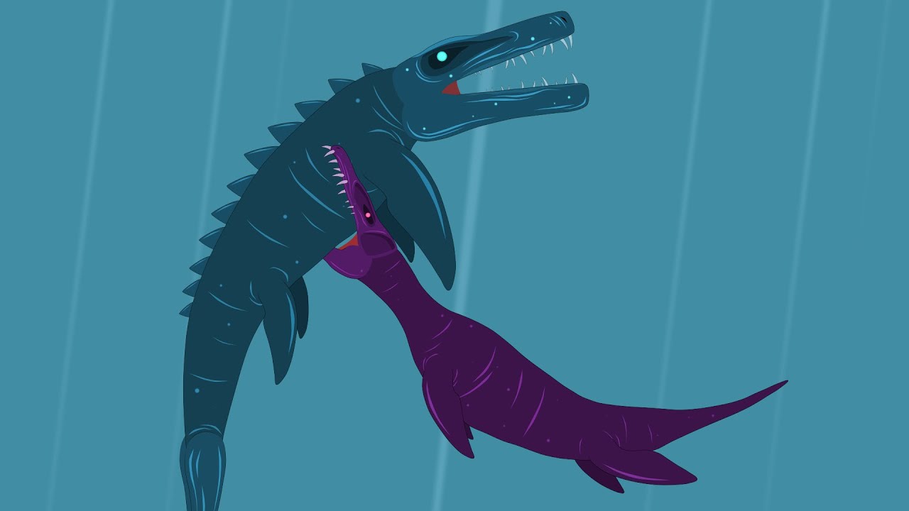 Liopleurodon vs. Mosasaurus | Animation