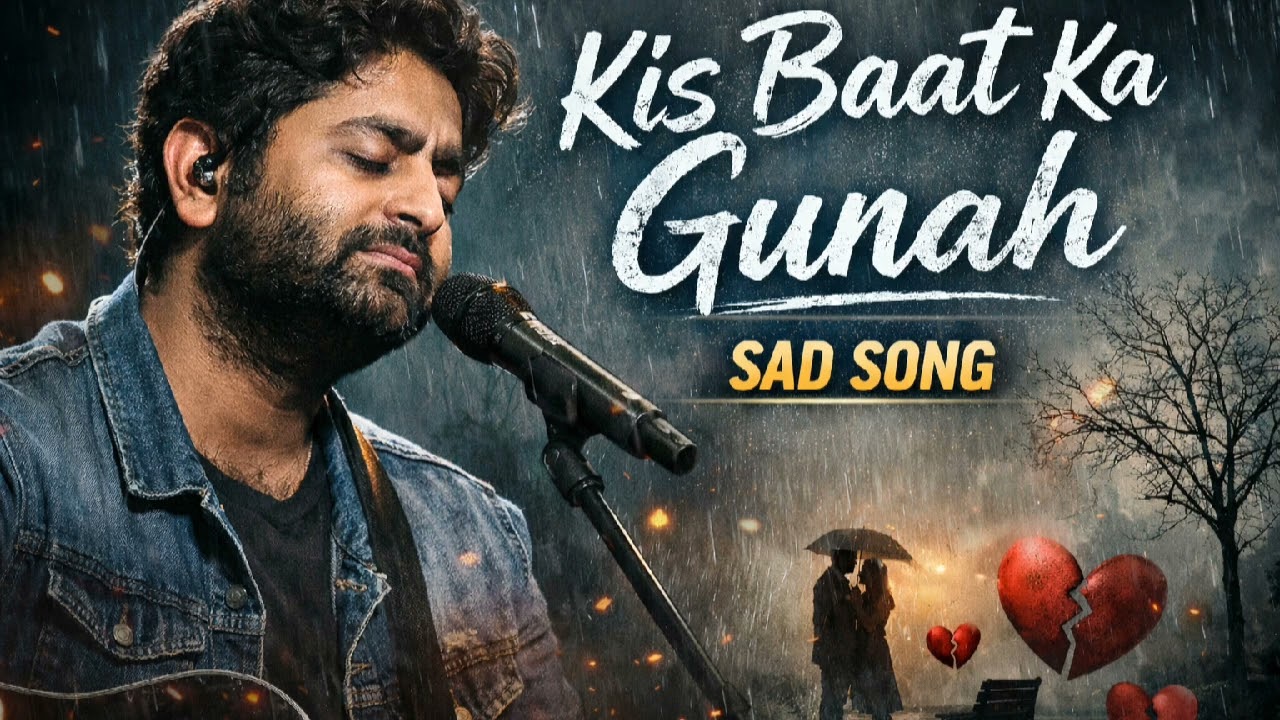 Kis Baat Ka Gunah 💔 Arijit Singh | Sad Love Song | Emotional Lyrics Video