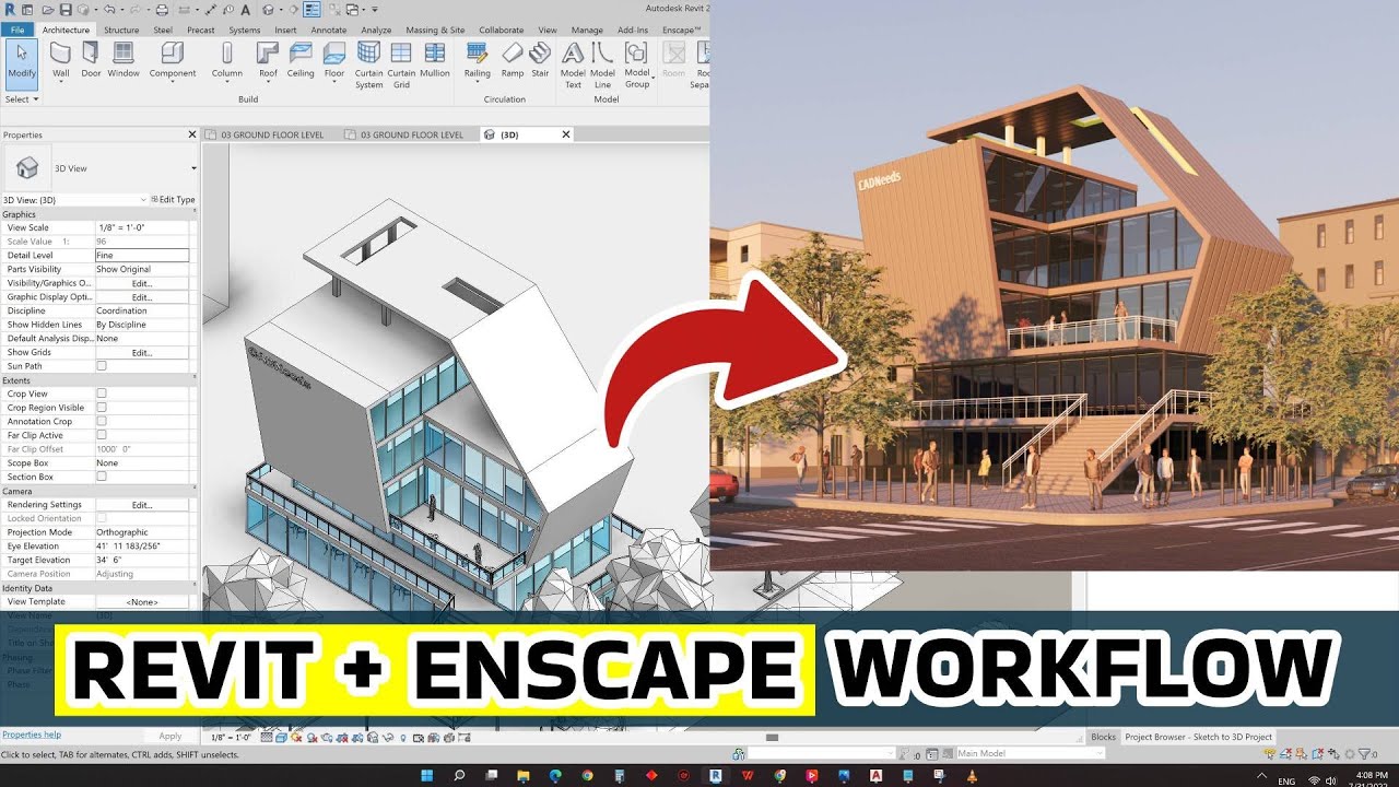 Revit & Enscape 3.3: Professional Exterior Visualization Workflow