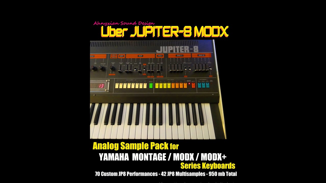 Uber Jupiter-8 MODX for Yamaha Montage Analog Synthesizer Sample Pack