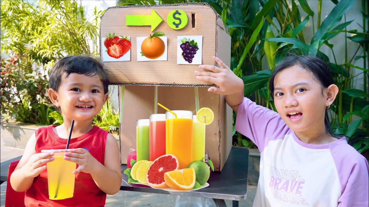 MAIN JUAL JUALAN DI MESIN JUS BUAH OTOMATIS 🍓 PEMBELI SALSA AZAM