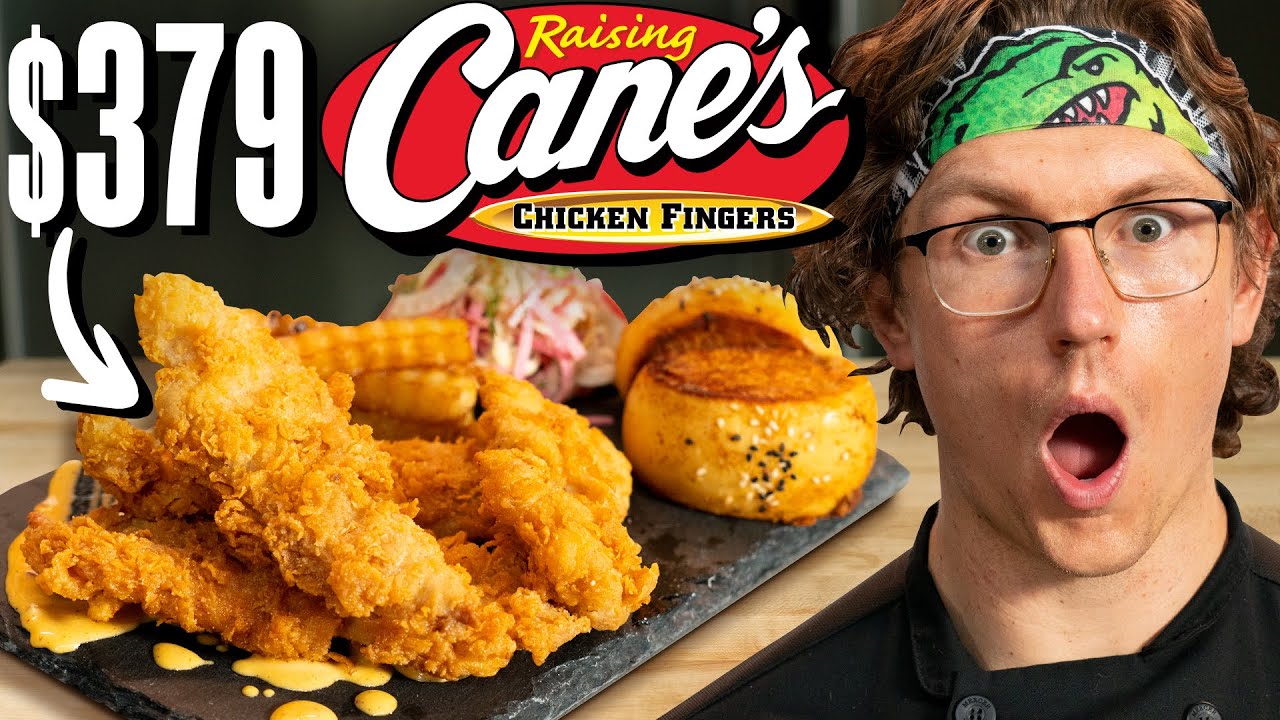 $379 Raising Cane's Chicken Tenders Taste Test | FANCY FAST FOOD