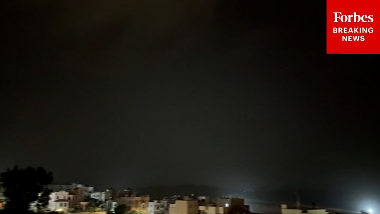 Missiles Light Up Night Sky Of Haifa, Israel As Airstrikes Across Middle East Continue