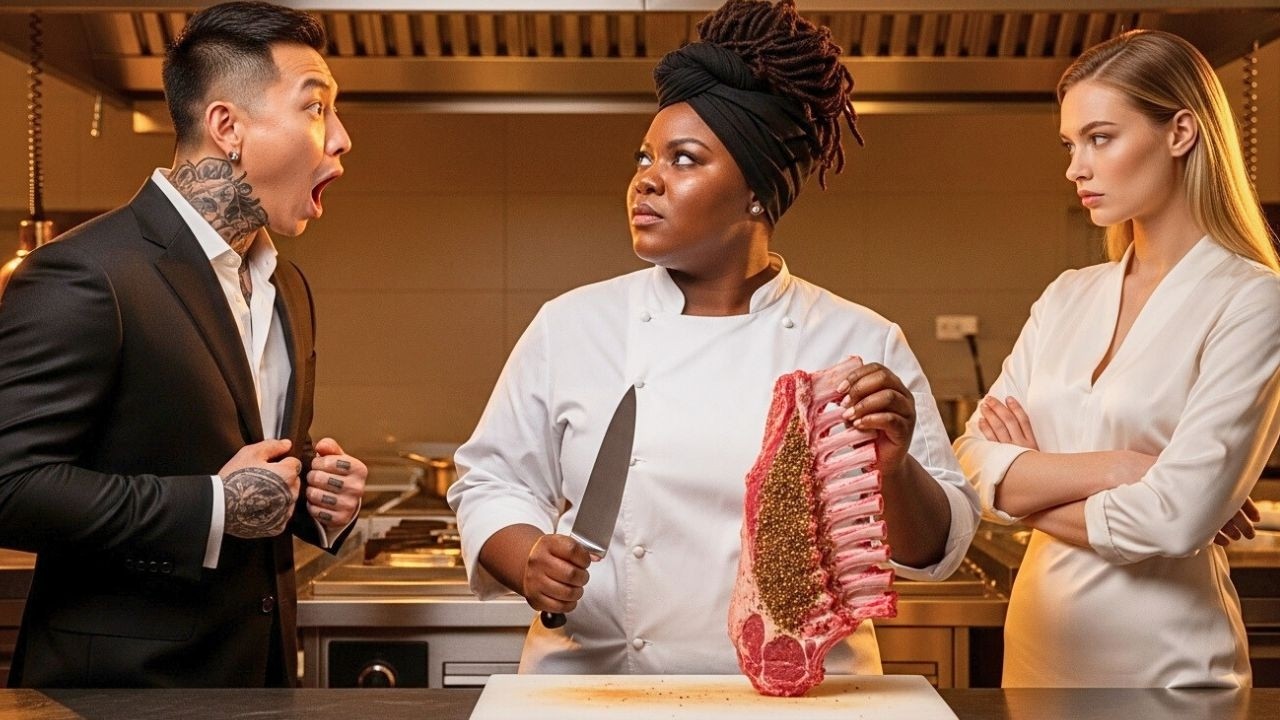 Mafia Boss Freezes When He Saw His Black Chubby Ex-Wife Working As Chef At His New Wife Restaurant.