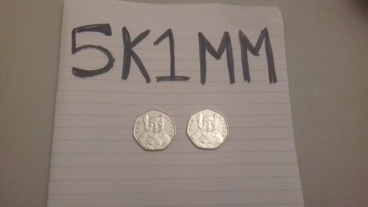 Tom Kitten 50p Coin 2017. Beatrix Potter Tom Kitten 50p Coin