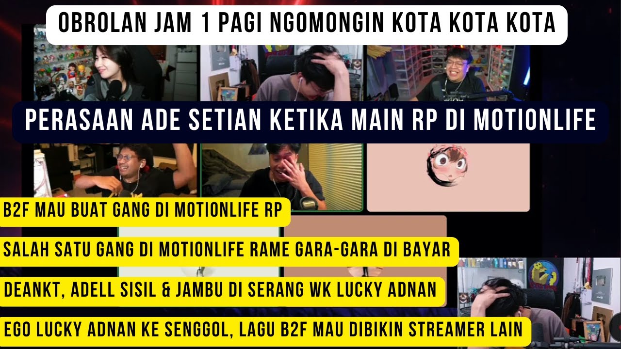 Perasaan Ade setiawan Main RP di Motionlife ! Deankt ingin buat gang di Motionliferp
