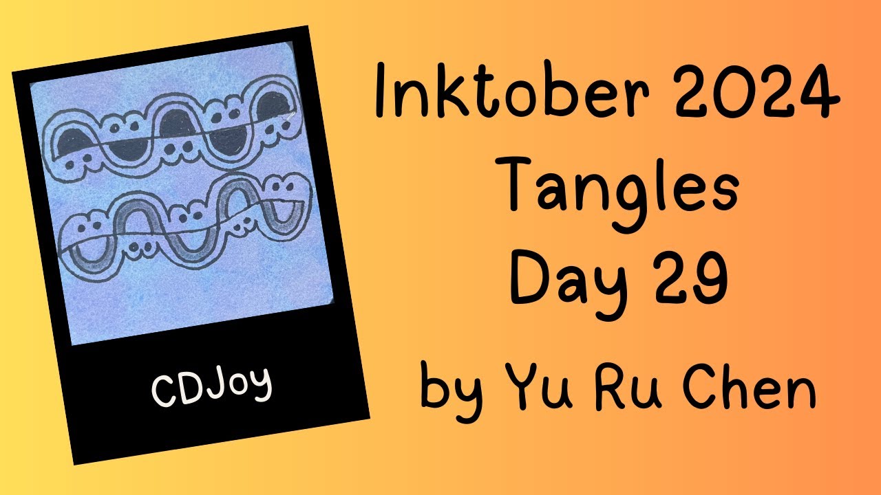 Inktober Tangles 2024 Day 29: CDJoy by Yu Ru Chen
