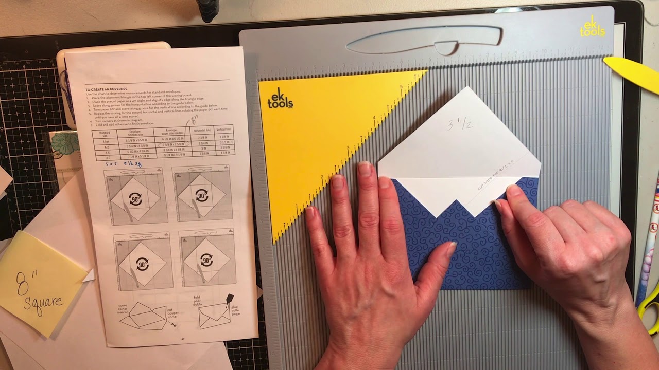 Envelope making - EK Tools Scoreboard and other way