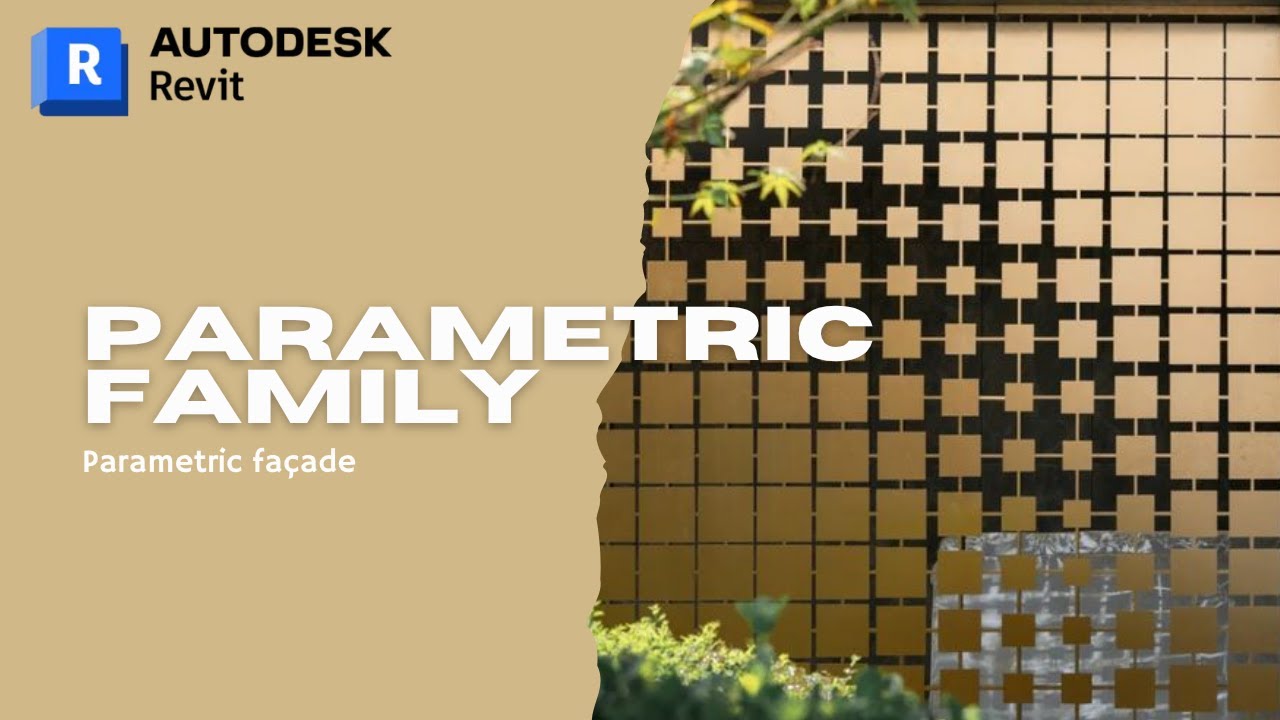 Create a Parametric Façade Panel Using Curtain Wall in Revit | Smart Family Design Tutorial