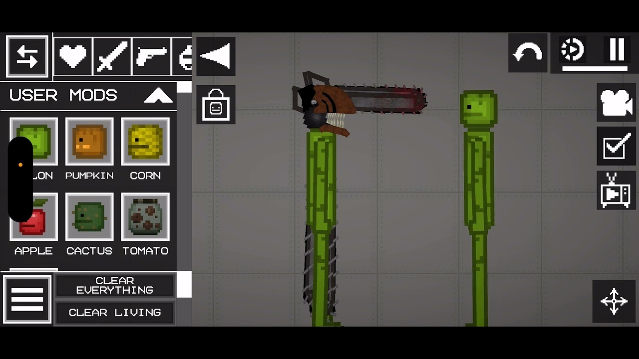 Chainsaw man ￼VS normal melon in melon playground