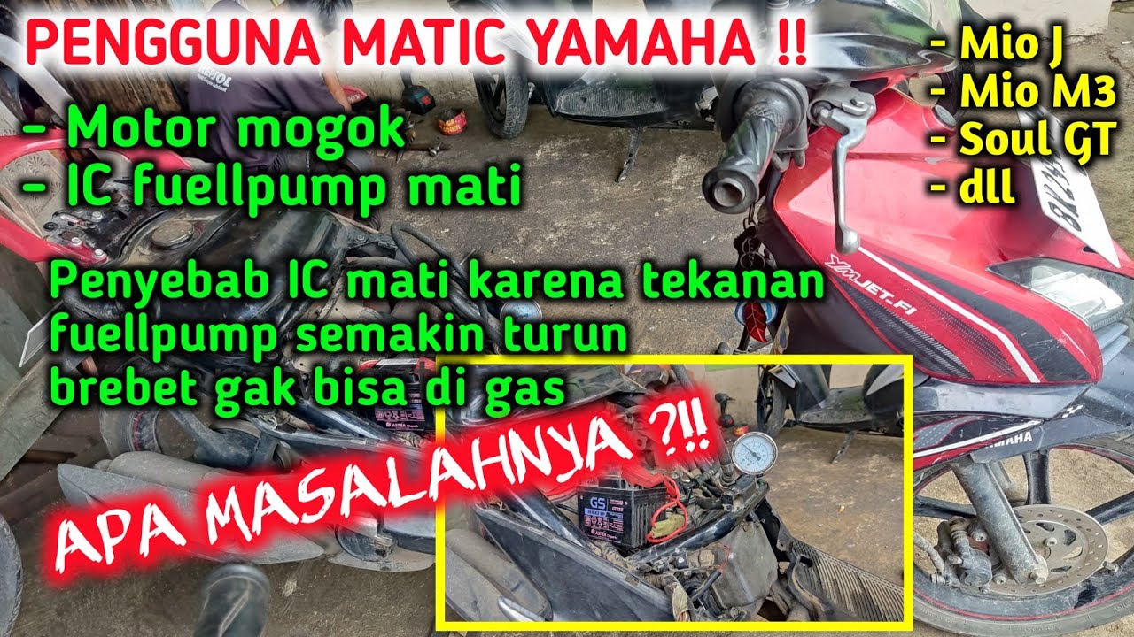 Bukan Fuellpump !! Penyebab Mio J Brebet dan Tidak Mau di Gas