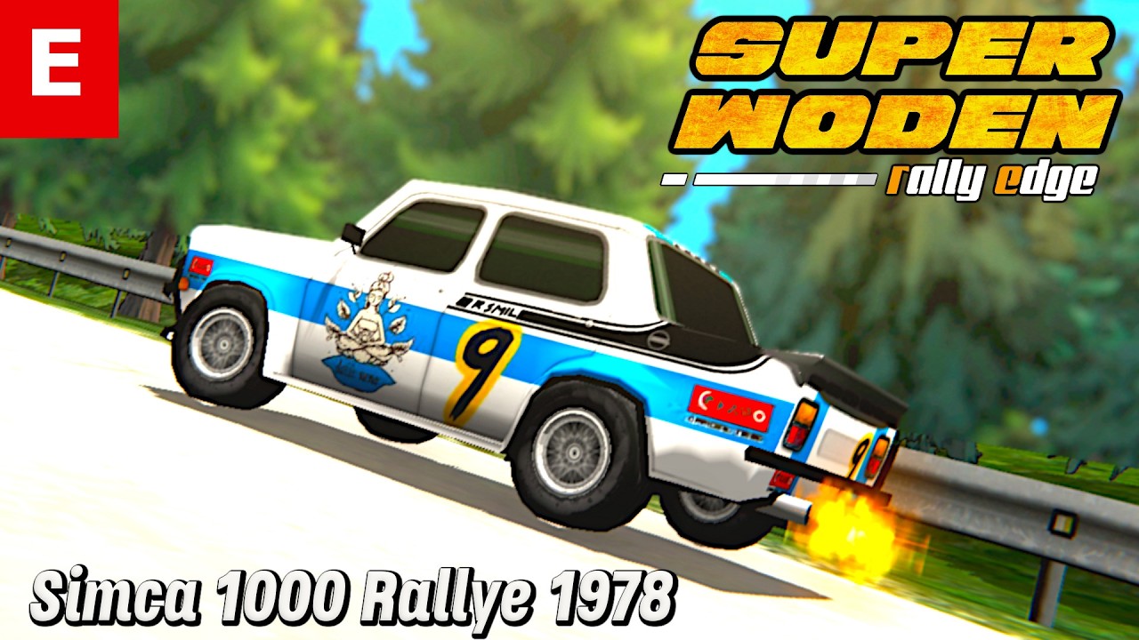 Super Woden Rally Edge – Simca 1000 Rallye 1978 White e Blue – Class E – 192 HP