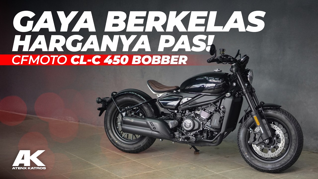 BABY TRIUMPH BOBBER !! REVIEW CFMOTO CLC 450 cc BOBBER #AtenxKatros
