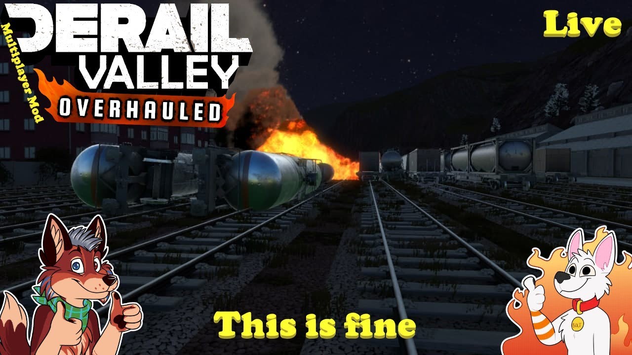 Derail Valley: Overhauled - This is fine - Multiplayer with Bolt the railway Dog