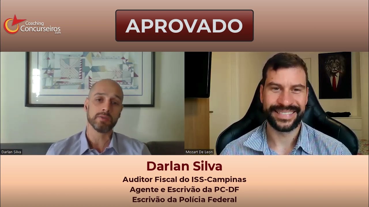 Darlan Silva: Aprovado no ISS-Campinas, Polícia Federal e PC-DF