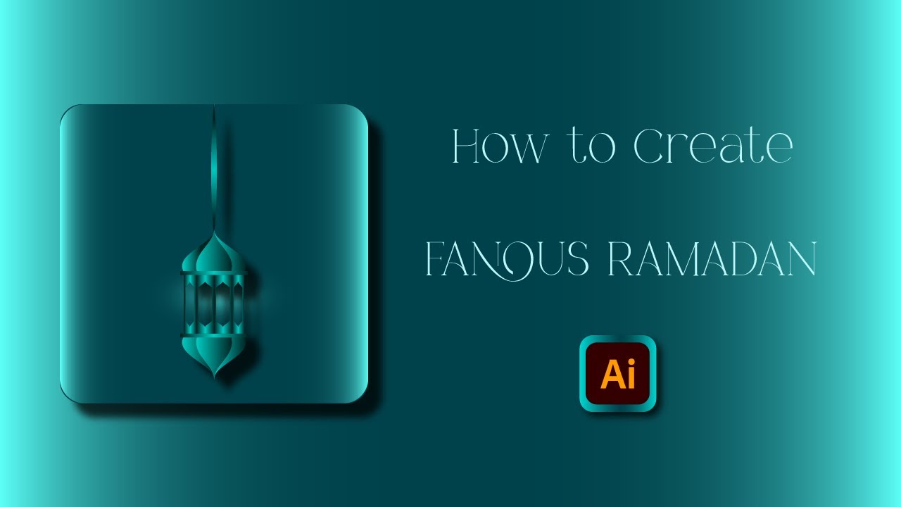 Adobe Illustrator Ramadan Design Tutorial | Create A Poster