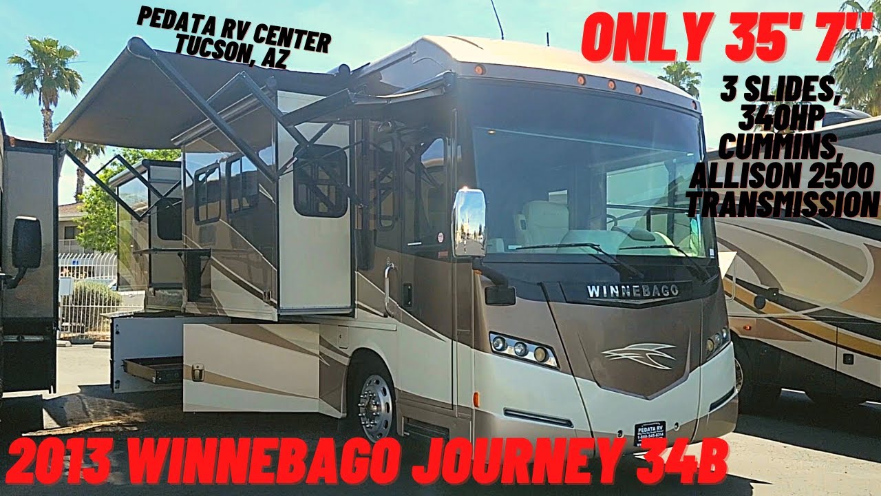 Less Than 36' Diesel Pusher! 2013 Winnebago Journey 34B Video Walkthrough! $142,995! SOLD!