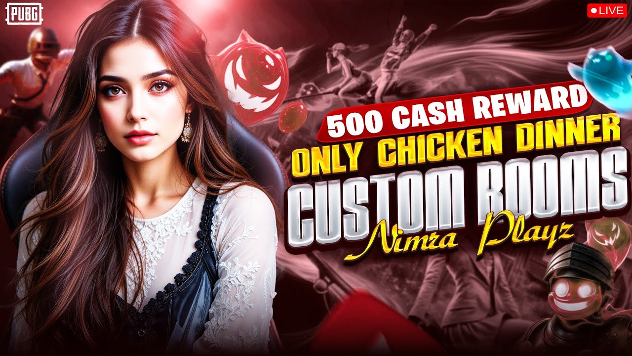 PUBG Mobile Live | CASH AND UC CUSTOM ROOM| Nimra Playz |#pubgmobile #ucgiveaway