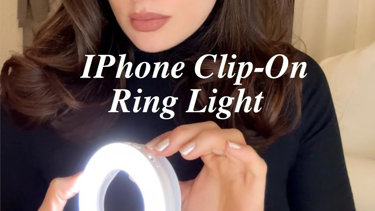 Unboxing & Testing Mini Viral Selfie Ring Light for the IPhone | Aesthetics of Olive