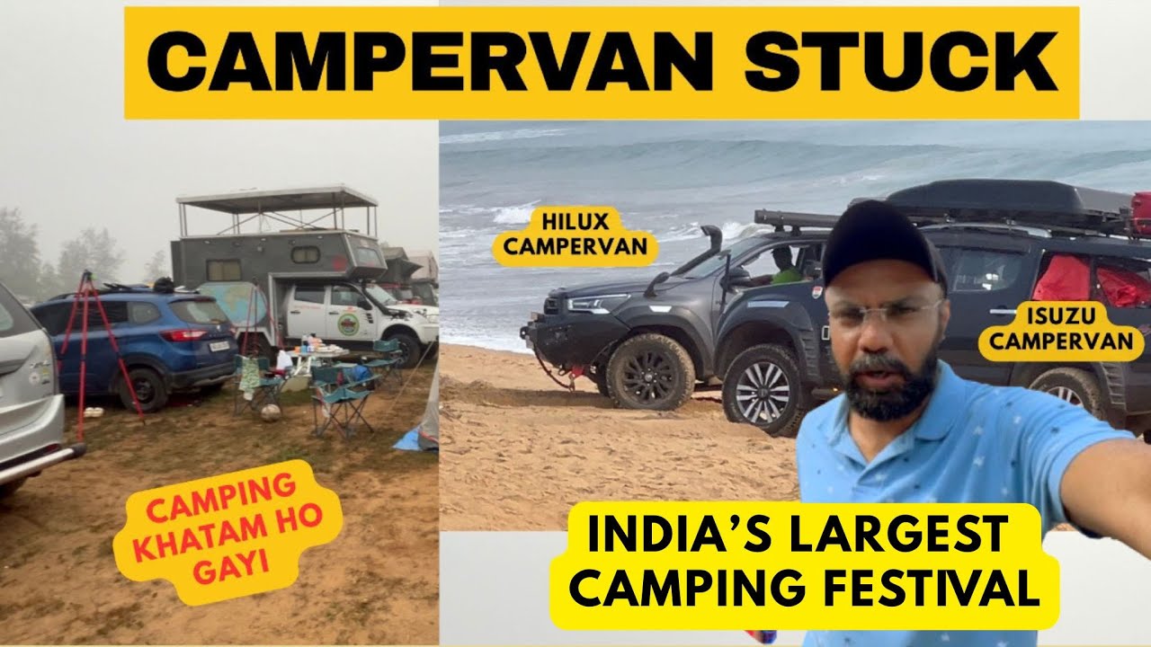 BEACH Me Campervan Faste Faste Bachi😱 Last Day Of Camping in 2025 INDIA'S LARGEST CAMPING FESTIVAL